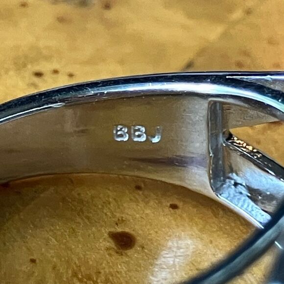 Natural Labradorite Sterling Silver Ring Size 7 - Picture 6 of 10